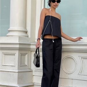 Djerf Breezy Ankle Pants Black Sz Small